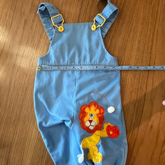 Vintage Krazy Kritters Overalls Lion Appliqué Size 4 - Picture 4 of 12